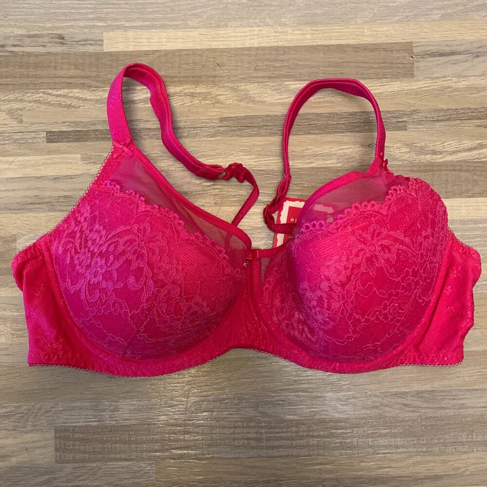 NWT Lauma Lingerie pink underwire bra UK size 40C/US size 34C